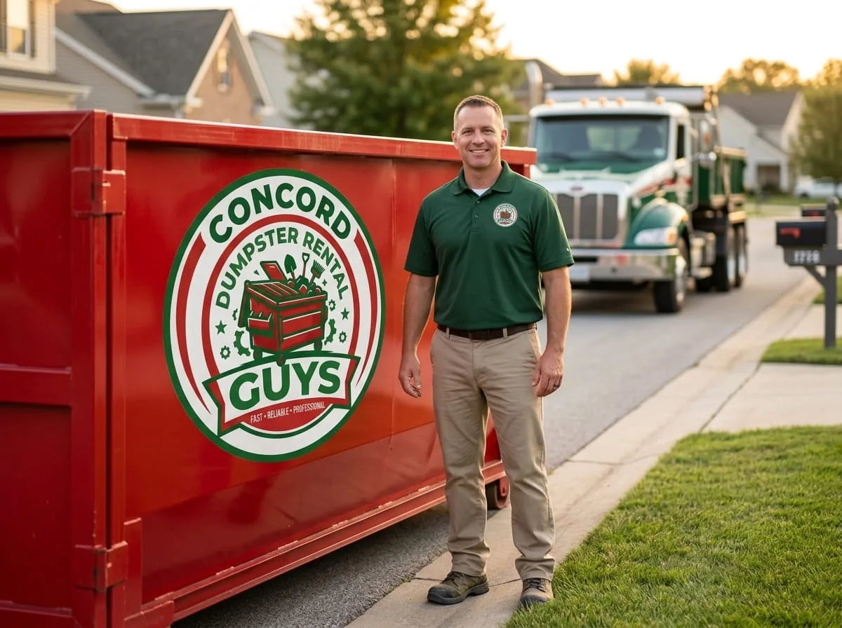 Getting a flat-rate dumpster rental quote in Concord NC