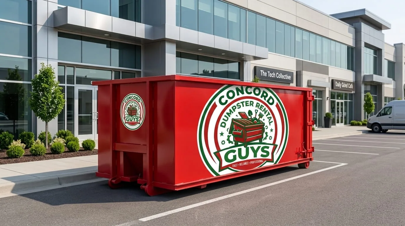 Range of roll-off dumpster sizes available in Concord NC
